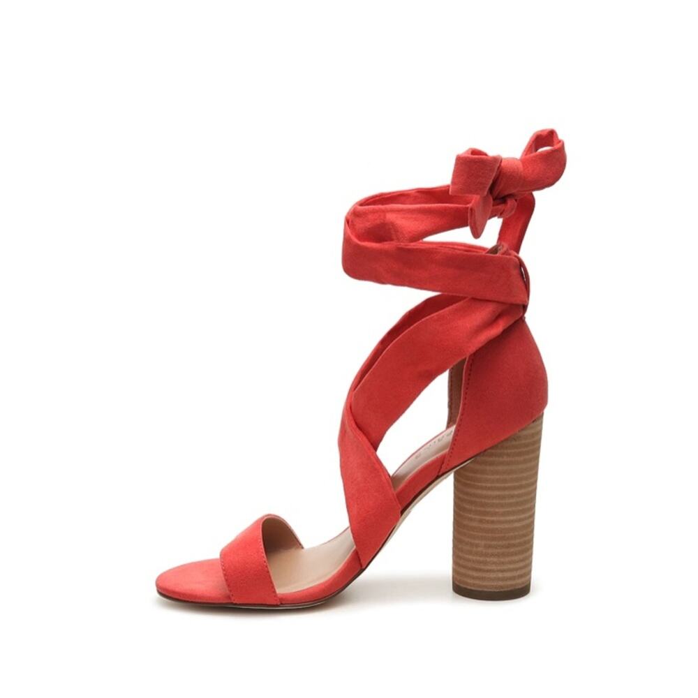 Call It Spring Defuria Ankle Wrap Sandal Orange 9 - Picture 2 of 14